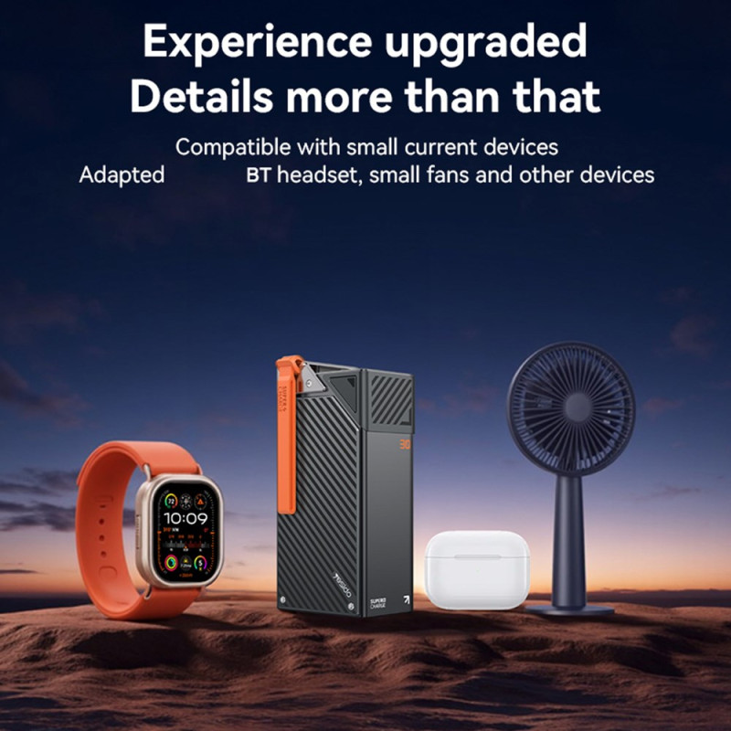 Externe Batterij Yesido YP62, 30000mAh, 22.5W, QC + PD, 2 x USB-A - 2 x USB-C, Zwart