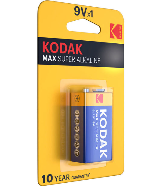 Kodak Max Super batterij, 6LR61 (9V)