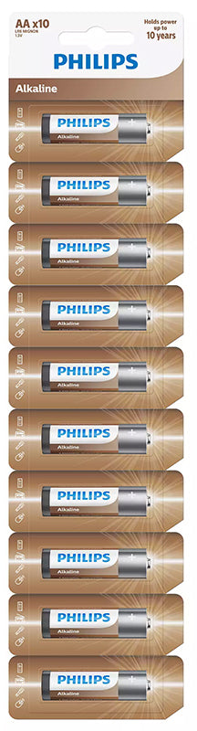 Philips batterij, AAA / LR3, set van 10 stuks