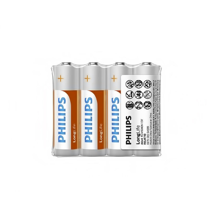 Philips Longlife batterij, AA / LR6, Set van 4 stuks Phil-R6L4F/10
