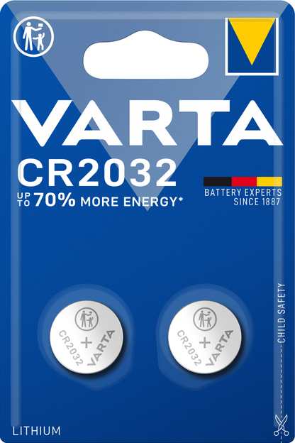 Varta Battery, CR2032, Set of 2 pieces