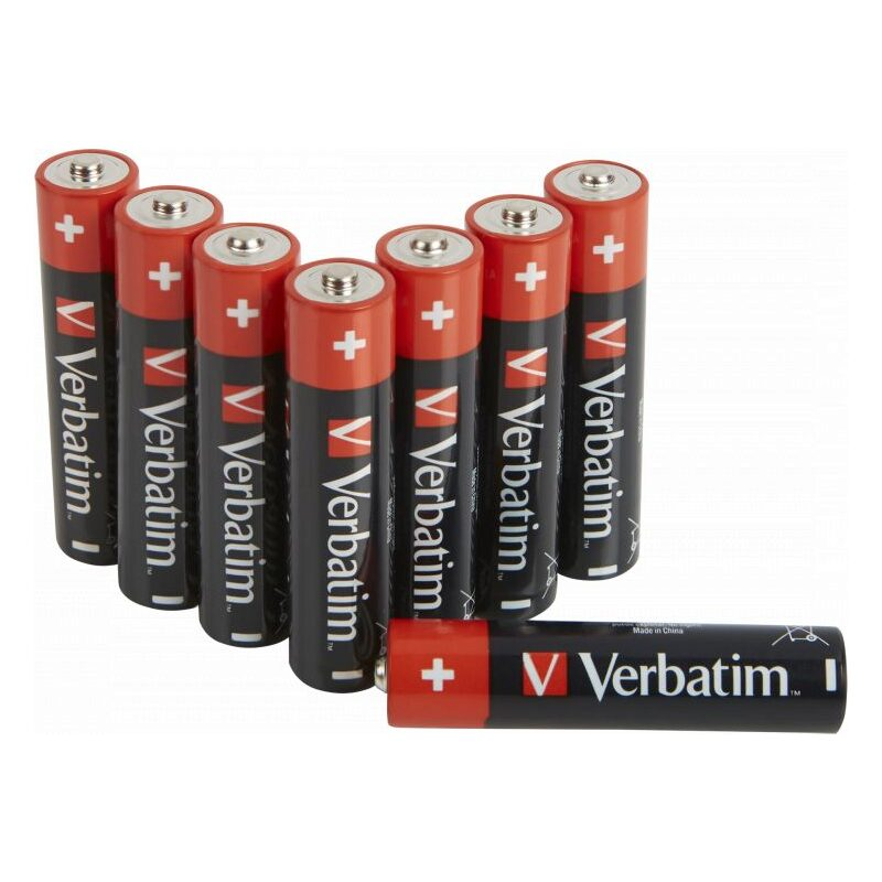 Verbatim Premium batterij, AAA / LR3, set van 8 stuks 49502