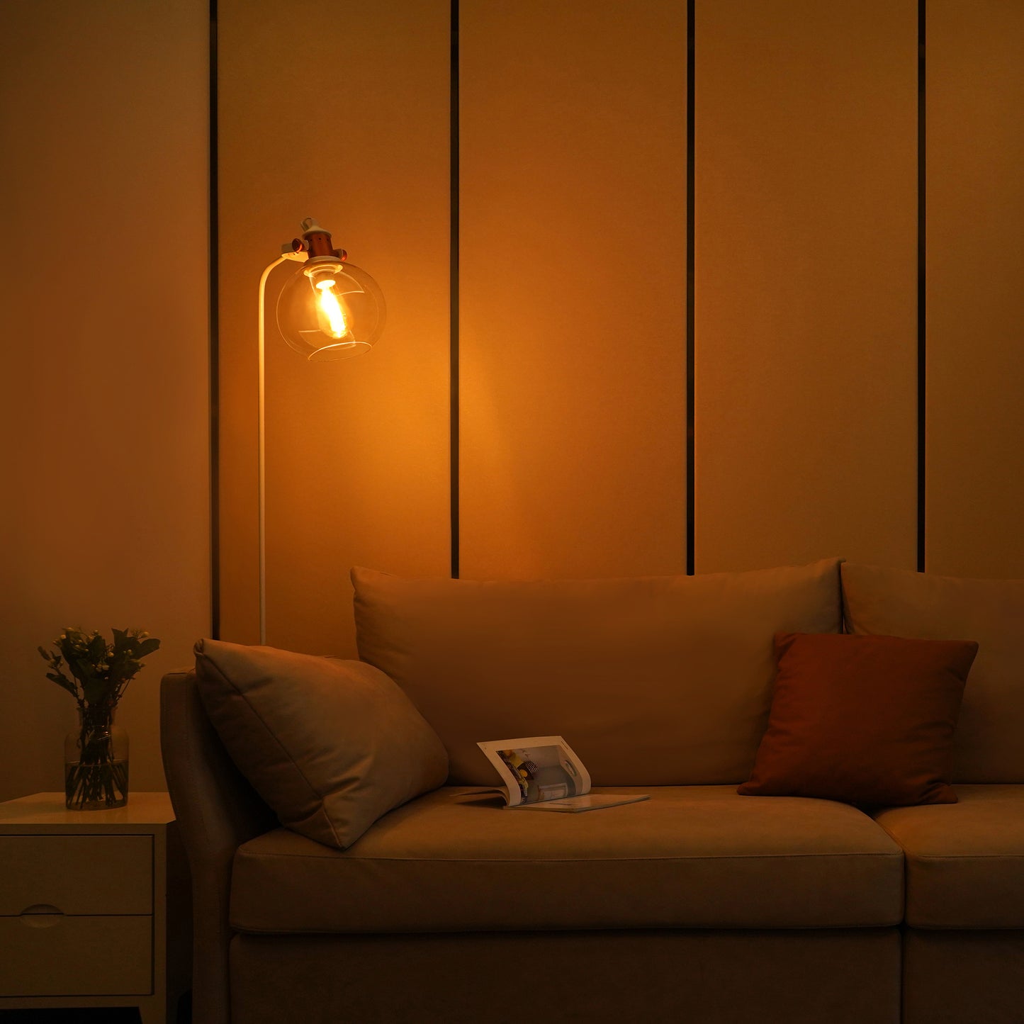 Yeelight ST64 Filament Lamp, Wi-Fi, E27, 6W, 2000K, 500lm YLDP23YL