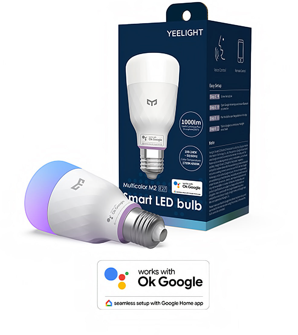 Yeelight M2 LED bulb, Wi-Fi, E27, 8W, 1700K - 6500K, 1000lm, Multicolor YLDP001-A