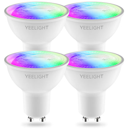 LED-lamp Yeelight W1, Wi-Fi, GU10, 4.5W, 2700K - 6500K, 350lm, Set van 4 stuks, Multicolor YLDP004-A
