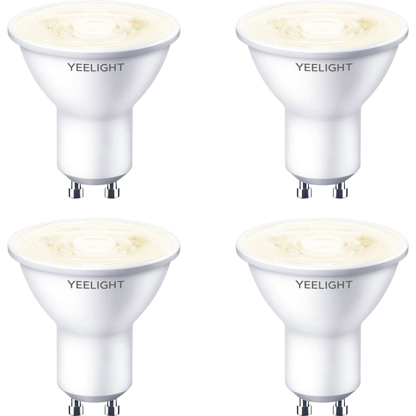 Yeelight W1 LED Lamp, Wi-Fi, GU10, 4.8W, 2700K, 350lm, Set van 4 stuks, Wit YLDP004 