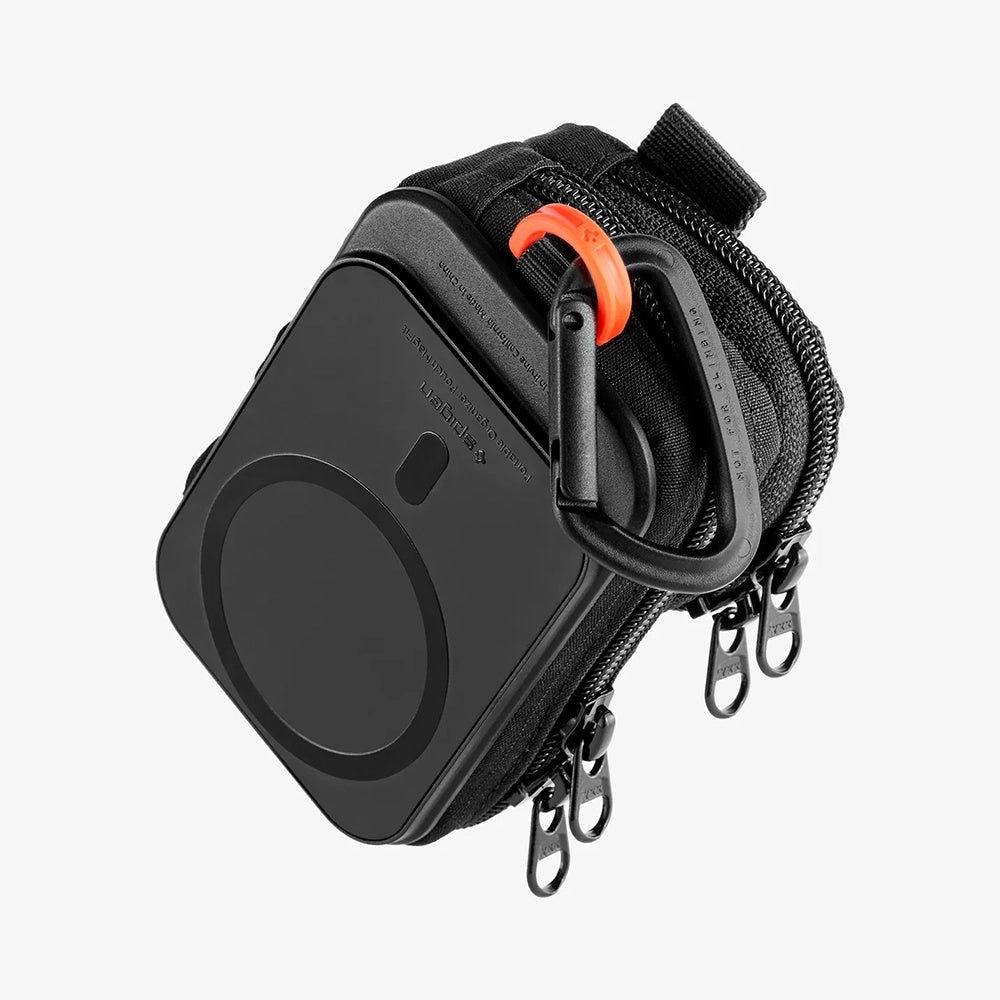 Universele MagSafe Tas voor Telefoon, Spigen, Snap Zip, Zwart