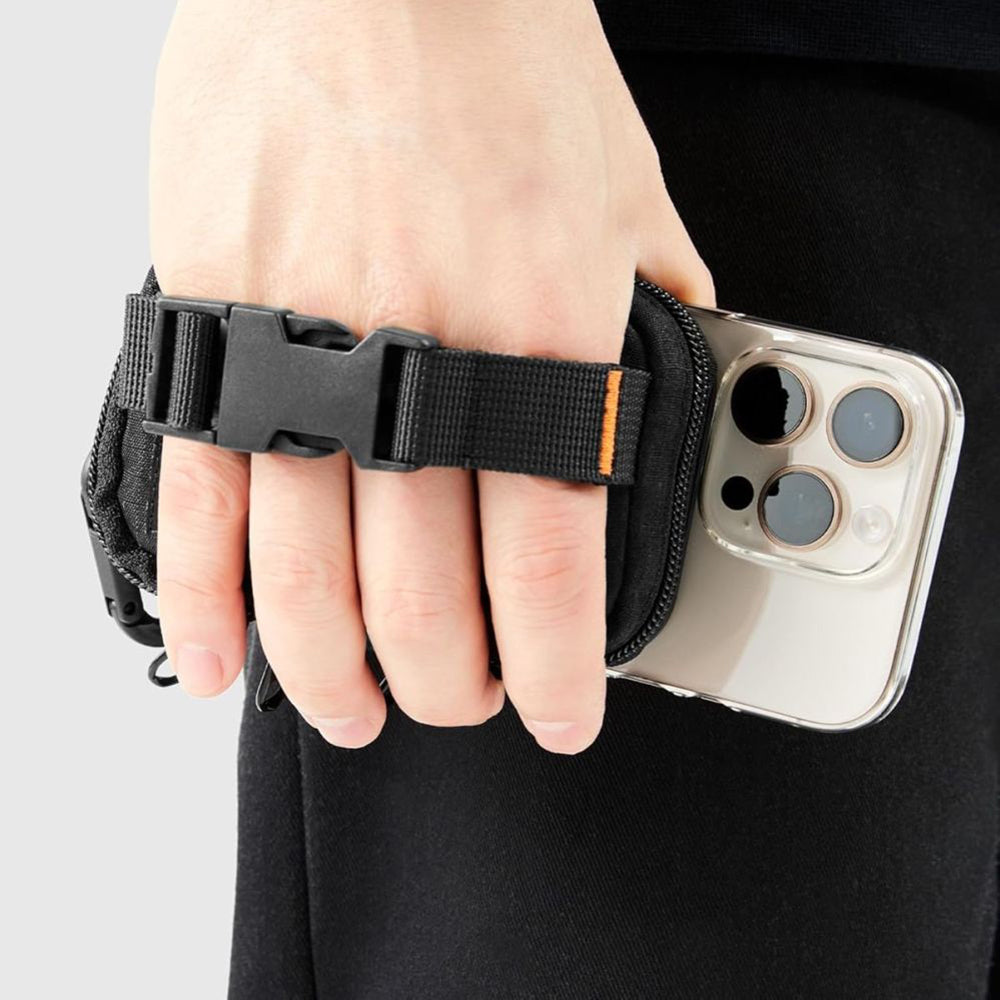 Universele MagSafe Tas voor Telefoon, Spigen, Snap Zip, Zwart