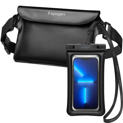 Universele Waterdichte Tas en Hoes Spigen A621, Zwart AMP04533