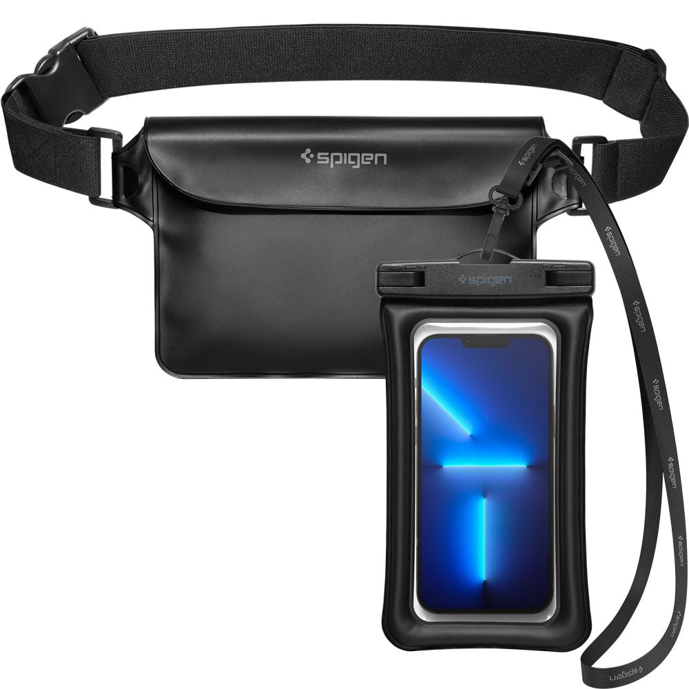 Universele Waterdichte Tas en Hoes Spigen A621, Zwart AMP04533
