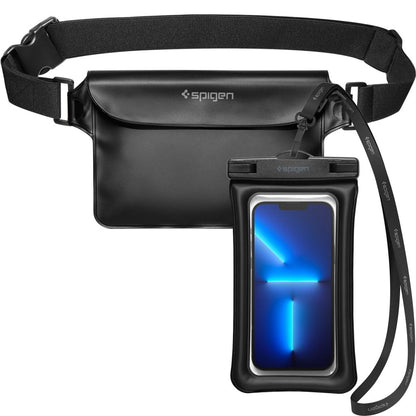 Universele Waterdichte Tas en Hoes Spigen A621, Zwart AMP04533