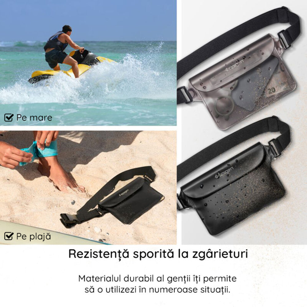 Waterdichte Spigen Aqua Shield Heuptas, Universeel, Zwart AMP04532