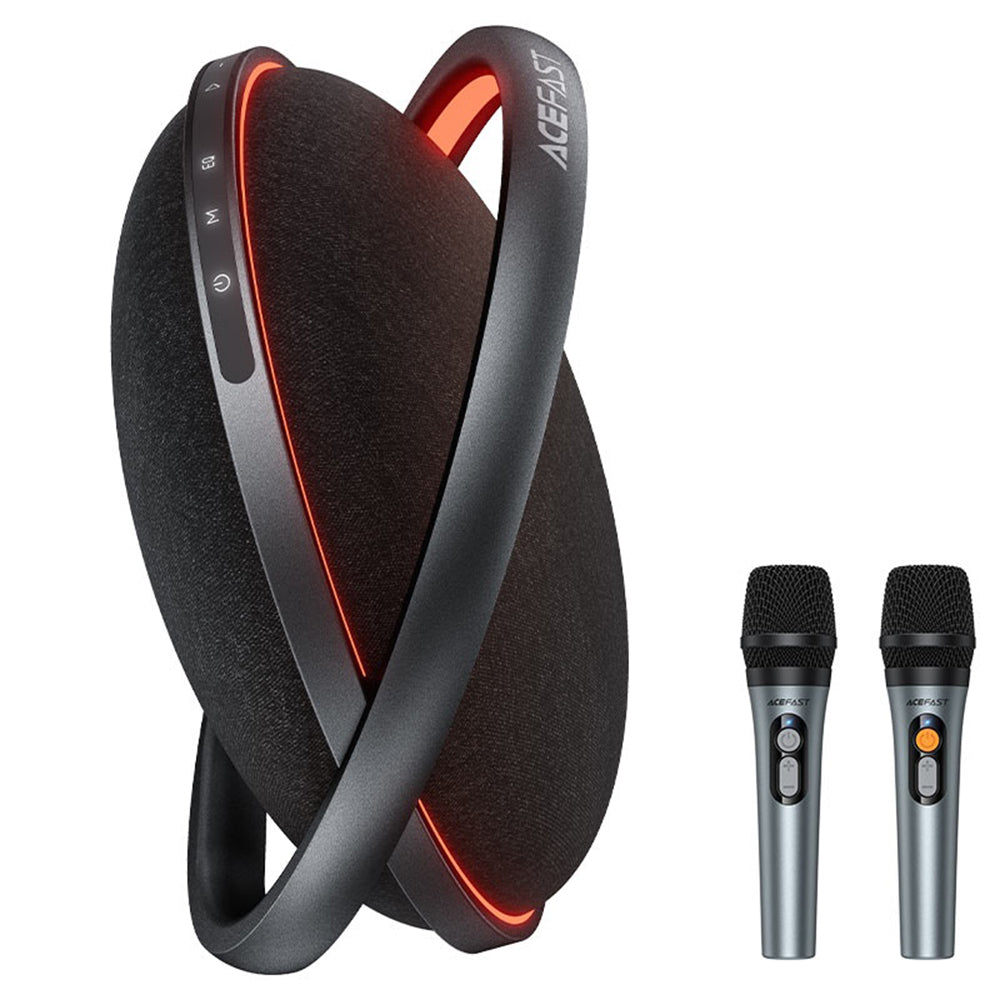 Bluetooth-luidspreker Acefast Karaoke K5 Max, 350W, TWS, RGB, Waterdicht, Zwart