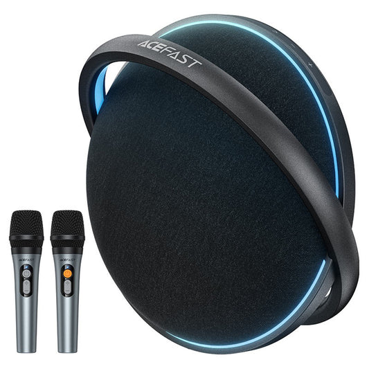 Bluetooth-luidspreker Acefast Karaoke K5 Max, 350W, TWS, RGB, Waterdicht, Zwart