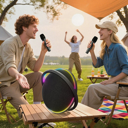 Bluetooth-luidspreker Acefast Karaoke K5 Max, 350W, TWS, RGB, Waterdicht, Zwart