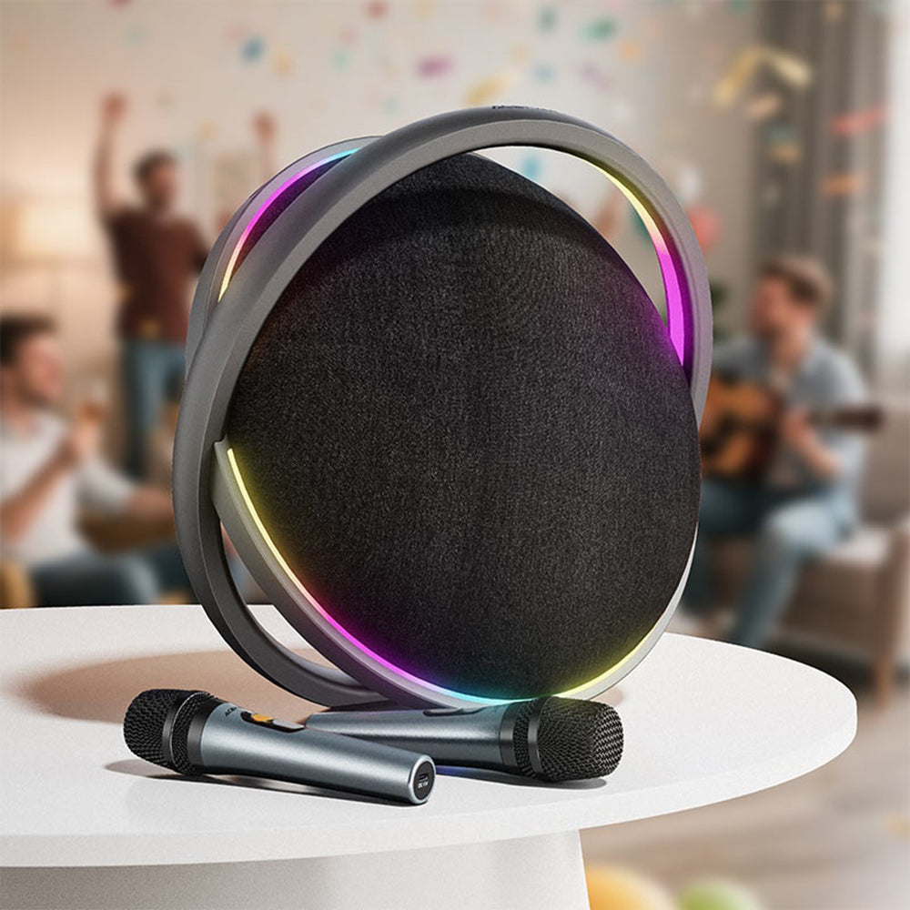 Bluetooth-luidspreker Acefast Karaoke K5 Max, 350W, TWS, RGB, Waterdicht, Zwart