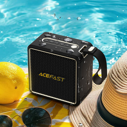 Draagbare Bluetooth Speaker Acefast K3 Nano, 1 x 30W - 1 x 16W, RGB, Waterdicht, Zwart