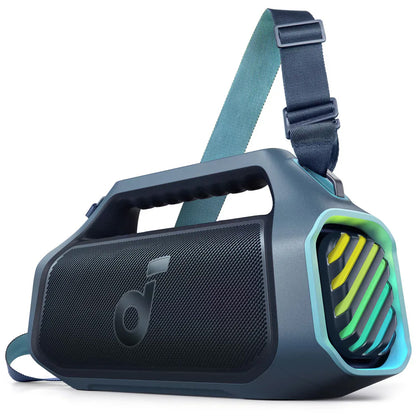 Draagbare Bluetooth-luidspreker Anker Soundcore Boom 2 Plus, 140W, RGB, Waterdicht, Blauw A3134031 