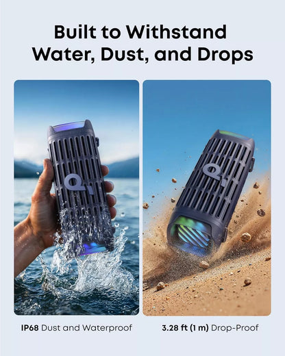 Draagbare Bluetooth Speaker Anker SoundCore Boom 3i, 50W, RGB, Waterdicht, Blauw D5100030