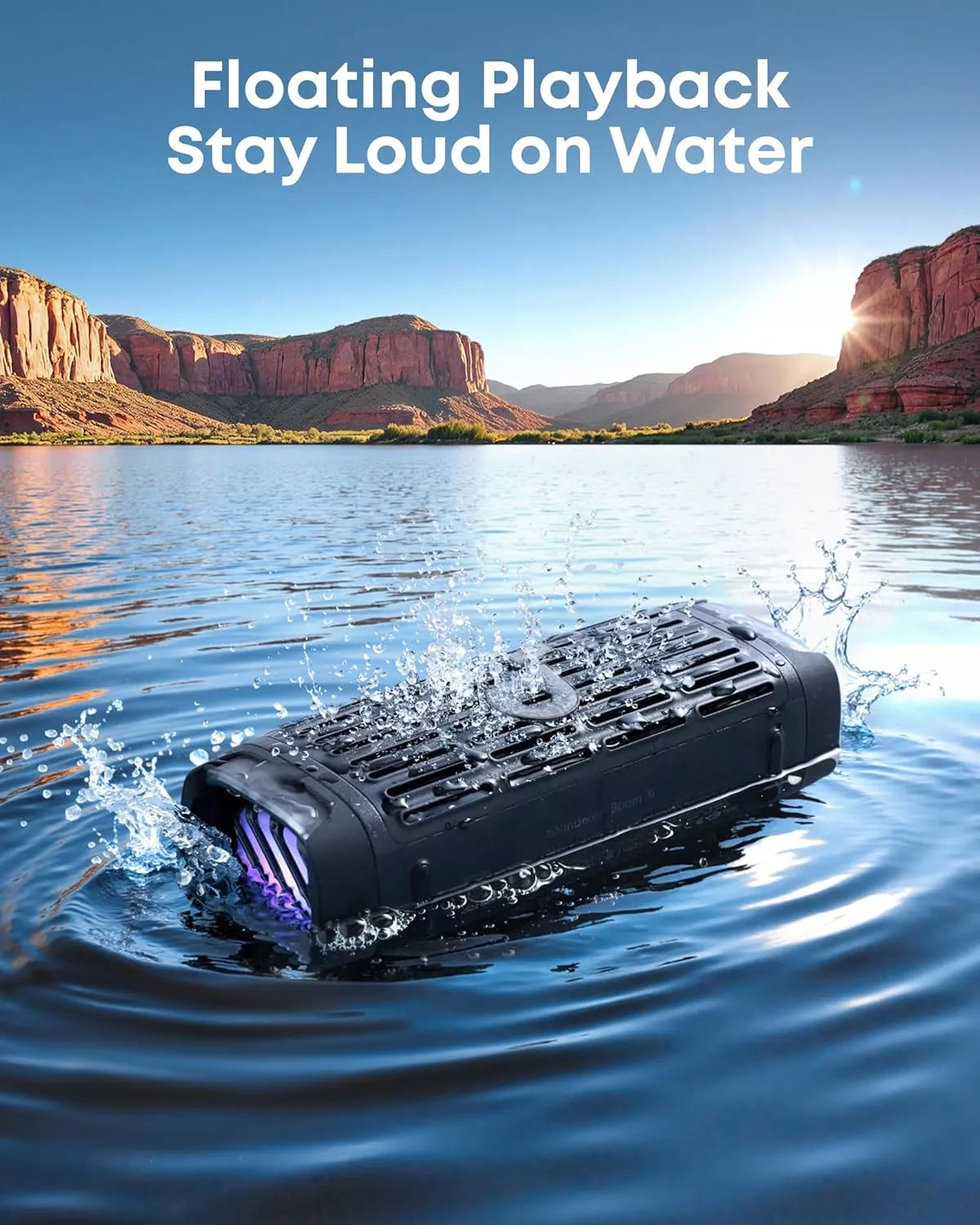 Draagbare Bluetooth Speaker Anker SoundCore Boom 3i, 50W, RGB, Waterdicht, Zwart D5100010