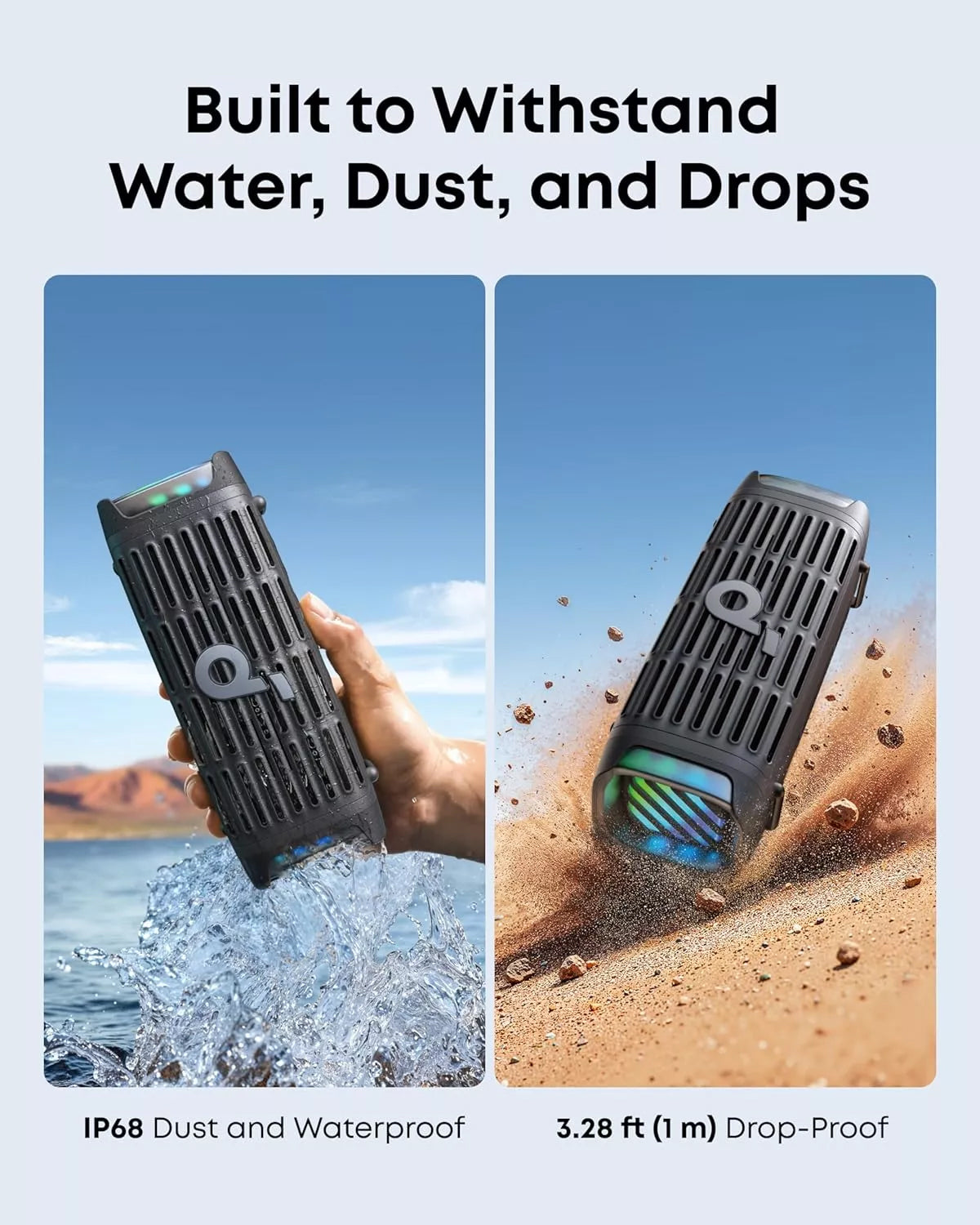 Draagbare Bluetooth Speaker Anker SoundCore Boom 3i, 50W, RGB, Waterdicht, Zwart D5100010