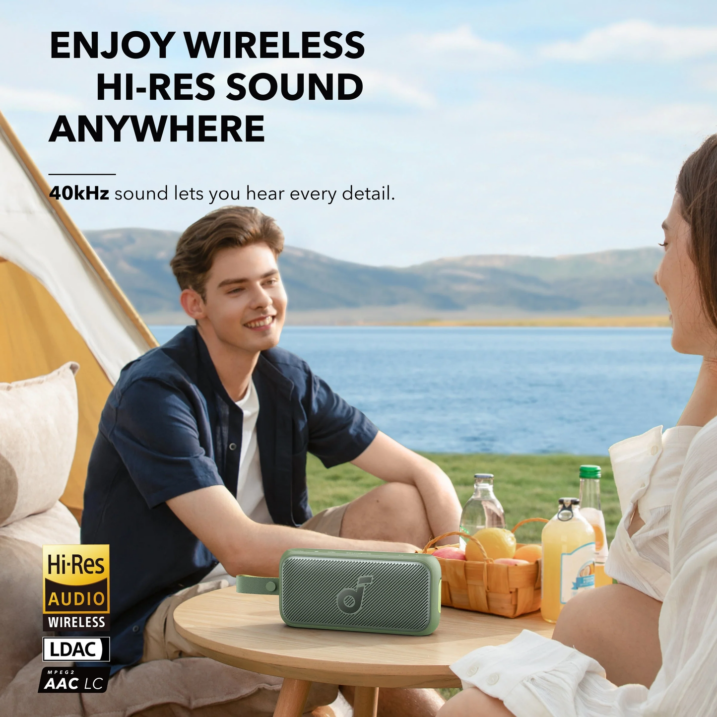 Draagbare Bluetooth Speaker Anker SoundCore Motion 300, 30W, TWS, Waterdicht, Groen A3135061