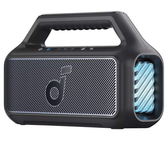 Draagbare Bluetooth Speaker Anker SoundCore Boom 2 Nieuwe Versie, 80W, TWS, RGB, Waterdicht, Zwart A3138012