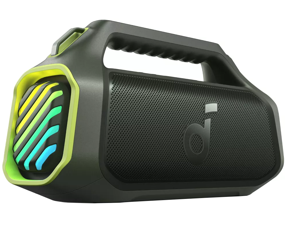 Draagbare Bluetooth-luidspreker Anker SoundCore Boom 2 Plus Nieuwe Versie, 140W, TWS, RGB, Waterdicht, Groen A3134062