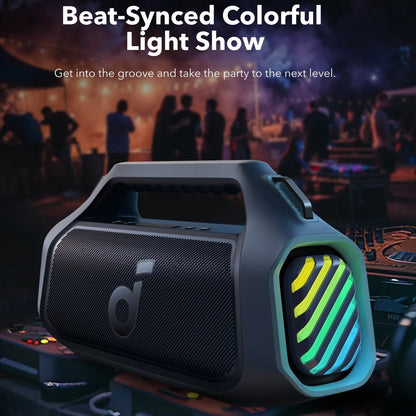 Draagbare Bluetooth-luidspreker Anker Soundcore Boom 2 Plus, 140W, RGB, Waterdicht, Blauw A3134031 