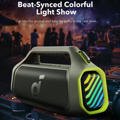 Draagbare Bluetooth Speaker Anker SoundCore Boom 2 Plus, 140W, TWS, RGB, Waterdicht, Groen A3134061