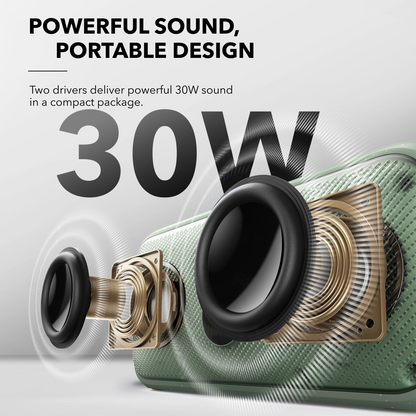 Draagbare Bluetooth Speaker Anker SoundCore Motion 300, 30W, TWS, Waterdicht, Groen A3135061