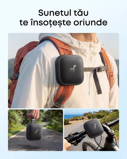 Draagbare Bluetooth-luidspreker Anker SoundCore Boom Go 3i, 15W, TWS, RGB, Waterdicht, Zwart D5103010