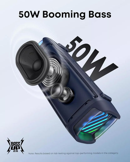 Draagbare Bluetooth Speaker Anker SoundCore Boom 3i, 50W, RGB, Waterdicht, Blauw D5100030