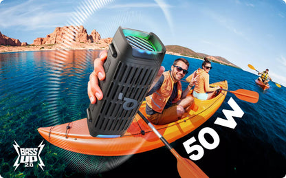 Draagbare Bluetooth Speaker Anker SoundCore Boom 3i, 50W, RGB, Waterdicht, Zwart D5100010