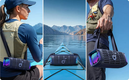 Draagbare Bluetooth Speaker Anker SoundCore Boom 3i, 50W, RGB, Waterdicht, Blauw D5100030