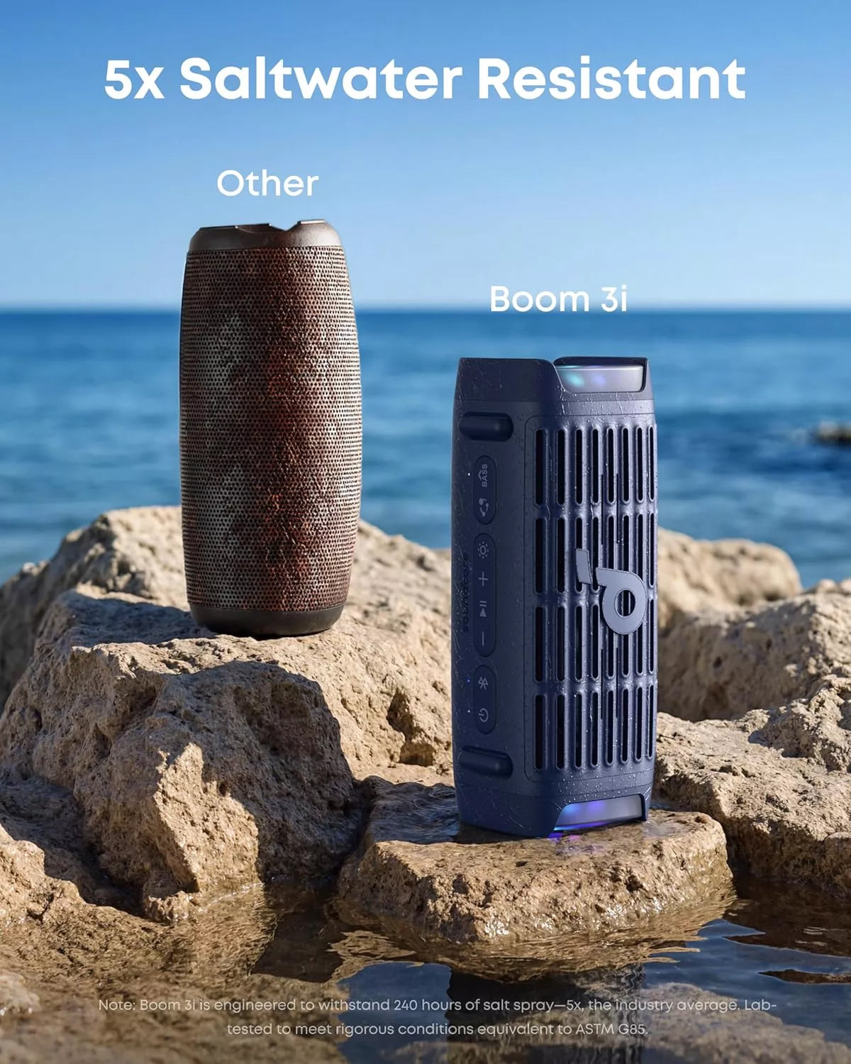 Draagbare Bluetooth Speaker Anker SoundCore Boom 3i, 50W, RGB, Waterdicht, Blauw D5100030