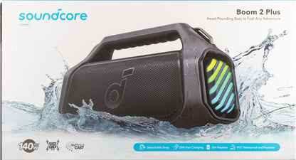 Draagbare Bluetooth Speaker Anker SoundCore Boom 2 Plus, 140W, TWS, RGB, Waterdicht, Zwart A3134011