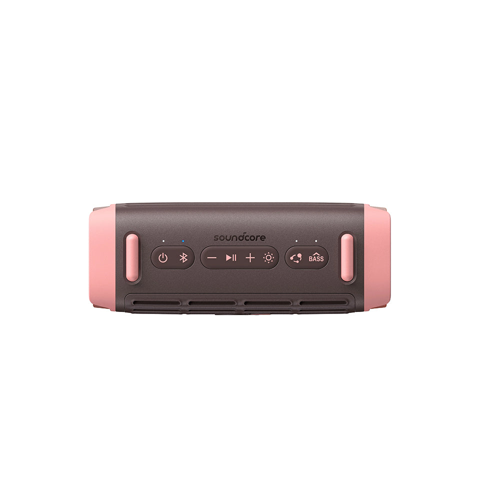 Draagbare Bluetooth Speaker Anker SoundCore Boom 3i, 50W, RGB, Waterdicht, Bruin Roze D5100080