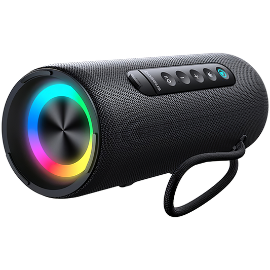 Baseus AeQur V020 Portable Bluetooth Speaker, 2 x 7.5W, TWS, RGB, Waterproof, Black A20067900117-00