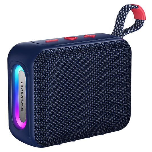 Draagbare Bluetooth-luidspreker Borofone BR106 Felicitous, 8 W, TWS, RGB, marineblauw