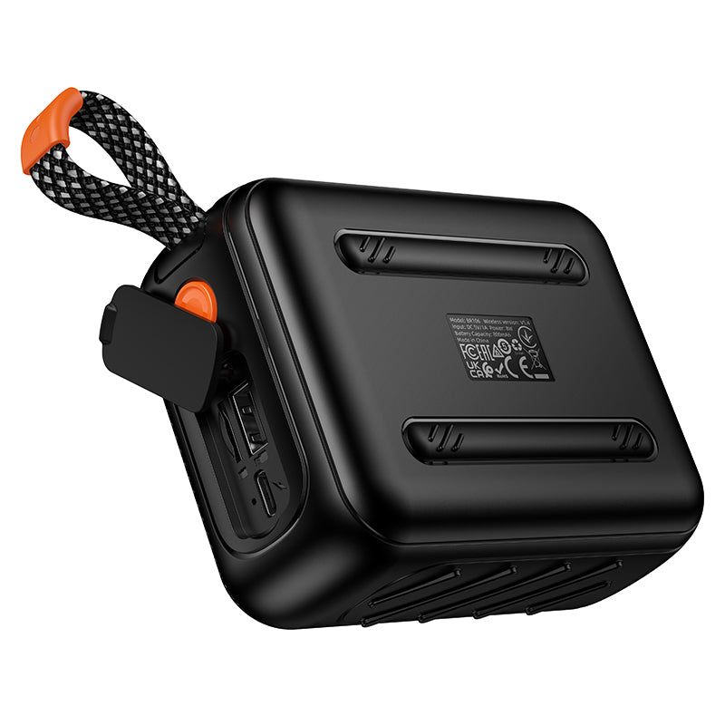 Draagbare Bluetooth-luidspreker Borofone BR106 Felicitous, 8 W, TWS, RGB, zwart