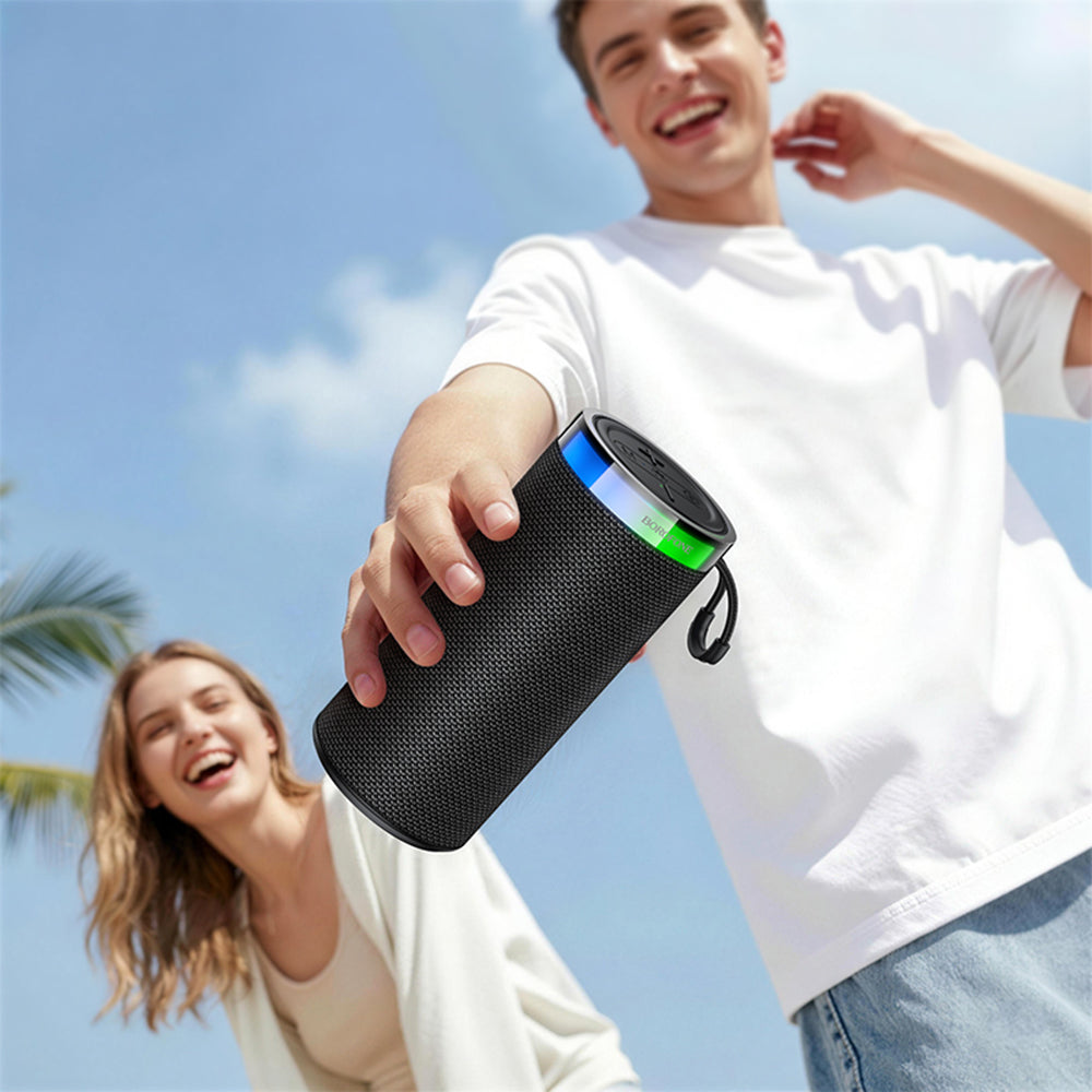 Draagbare Bluetooth Speaker Borofone BR105 Loud, 10W, TWS, RGB, Grijs