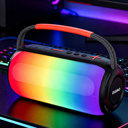 Draagbare Bluetooth Speaker Dudao Y21, 2 x 5W, TWS, RGB, Zwart