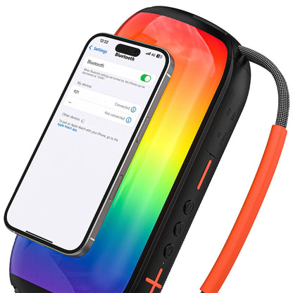 Draagbare Bluetooth Speaker Dudao Y21, 2 x 5W, TWS, RGB, Zwart