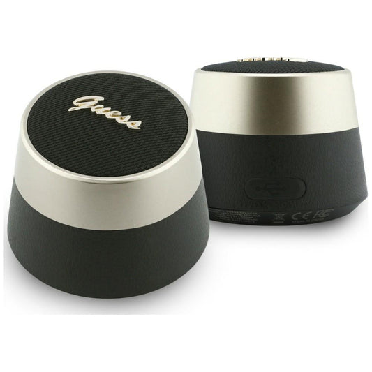 Draagbare Bluetooth Speaker Guess Script Metal Logo, 5W, TWS, Zwart