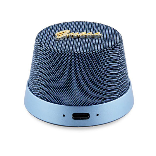 Draagbare Bluetooth Speaker Guess Stand Magnetic Script Metal, 3W, Blauw