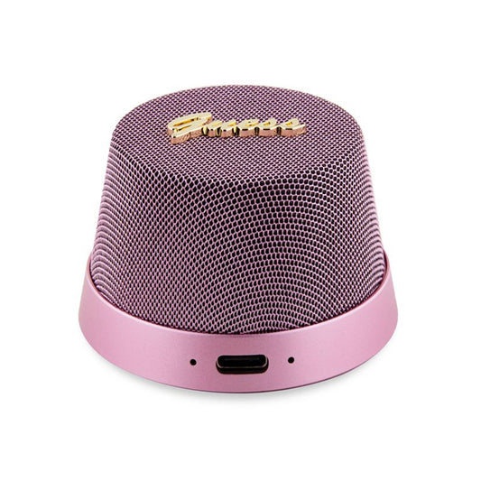 Draagbare Bluetooth Speaker Guess Stand Magnetic Script Metal, 3W, Roze
