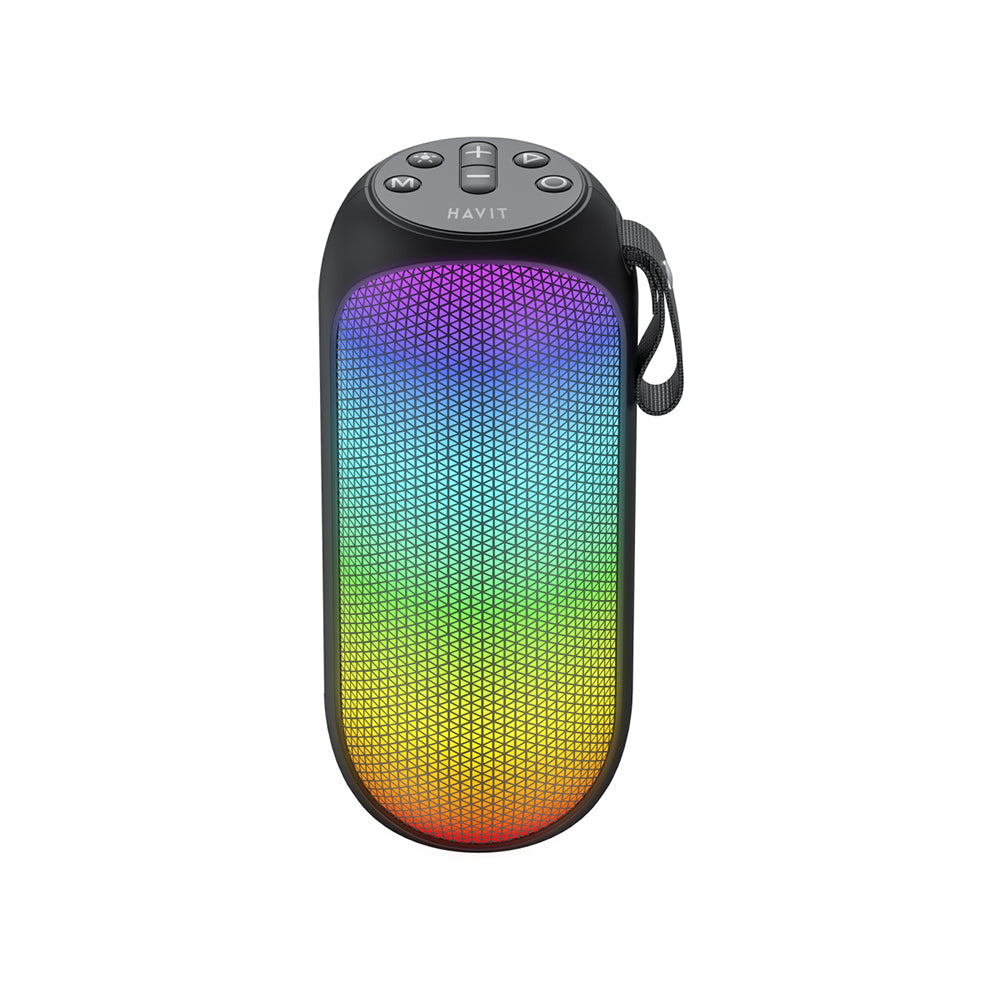 Draagbare Bluetooth Speaker HAVIT SK808BT, 8W, RGB, Waterdicht, Zwart
