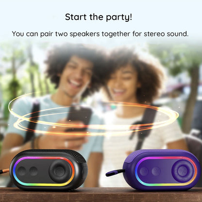 Draagbare Bluetooth Speaker HAVIT SK809BT, 7W, RGB, Waterdicht, Paars