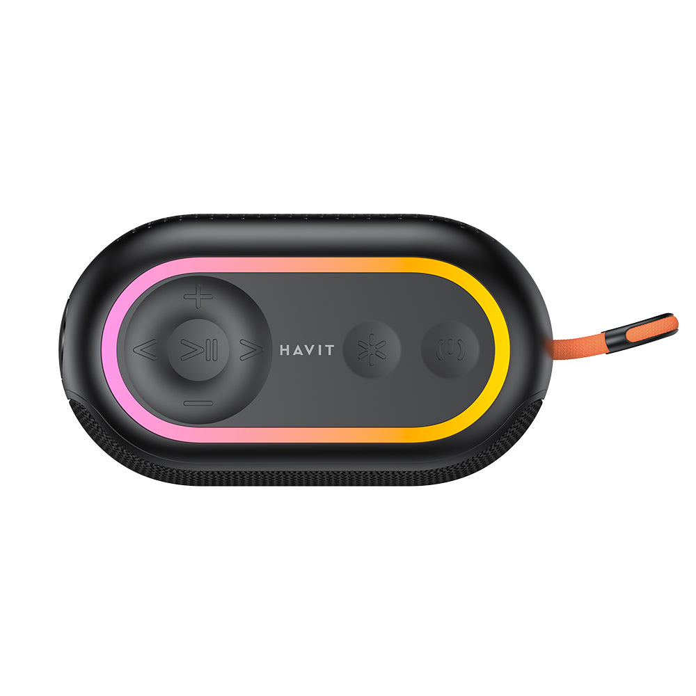 Draagbare Bluetooth Speaker HAVIT SK809BT, 7W, RGB, Waterdicht, Zwart